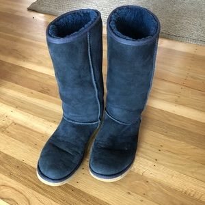 Navy blue uggs boots